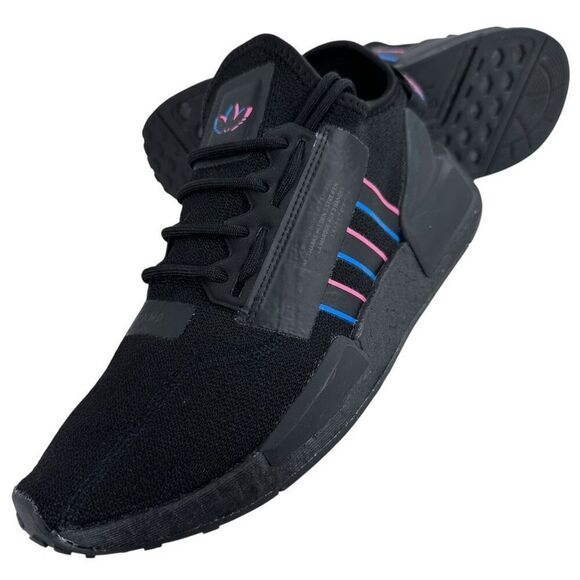 Adidas NMD R1 V2 Core Black/Pulse Blue/Pulse Magenta Men’s Size 8 - Picture 9 of 9